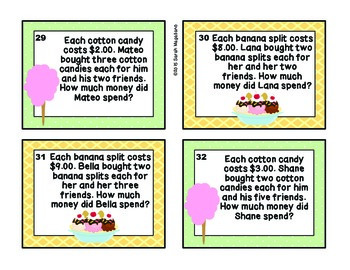 Third Grade Operations & Algebraic Thinking Math Task Cards, image 4