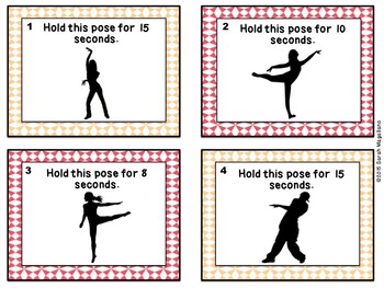Brain Breaks Task Cards: Silhouette Poses, image 3