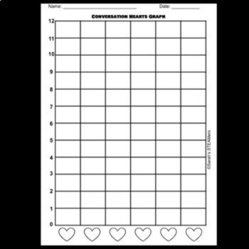 Valentine's Day Conversation Hearts Graphing Activity, image 3