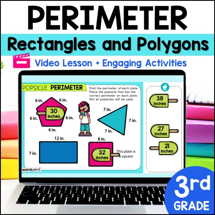 Perimeter of Polygons - Fun Digital Activities and Video Lesson