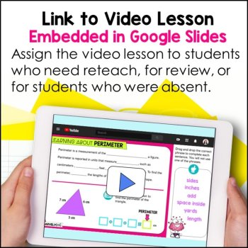 Perimeter of Polygons - Fun Digital Activities and Video Lesson, image 2