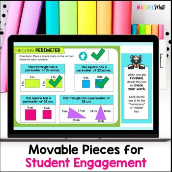 Perimeter of Polygons - Fun Digital Activities and Video Lesson, image 3