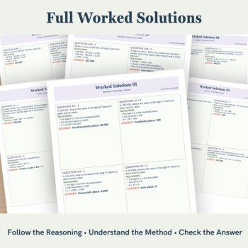 Place Value Math Worksheets | Number Sense, Comparing & Reasoning | UK & US, image 4