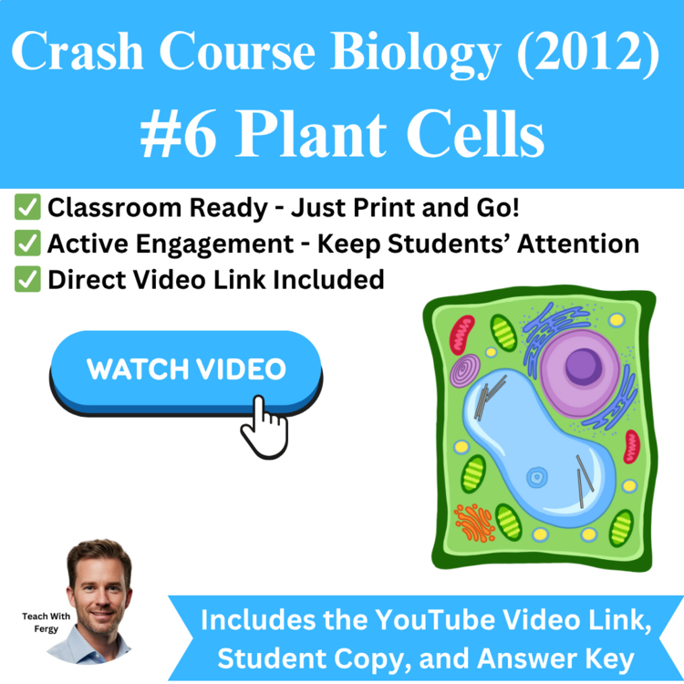 Crash Course BIOLOGY (2012) #6: Plant Cells | Organelles, Photosynthesis