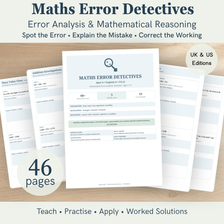 Math Error Analysis Worksheets – Find the Mistake | Grades 3–5