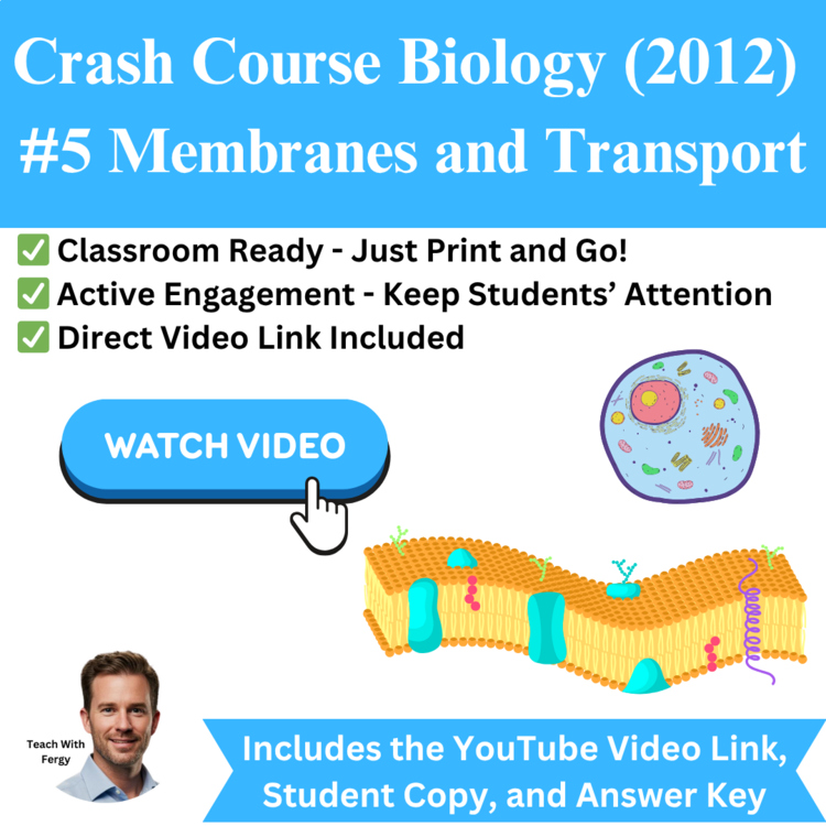 Crash Course BIOLOGY (2012) #5: Membranes and Transport