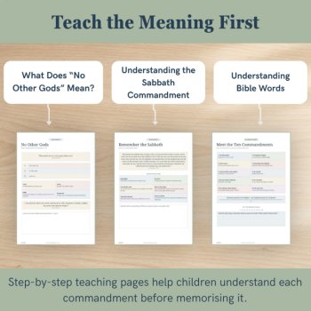Ten Commandments for Kids | ASV Scripture Memory & Copywork, image 3