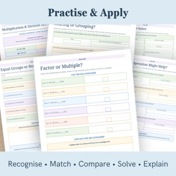 Multiplication & Division Math Vocabulary Activities | Word Problem Language, image 4