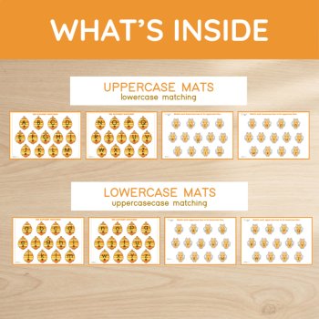 Bee Alphabet Matching | Uppercase & Lowercase Letters, image 3