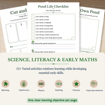 Pond Life Explorer Activity Pack | Nature Study & Science Activities, image 4