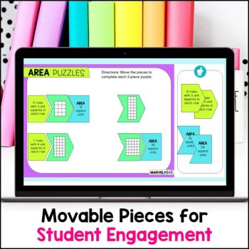 Area of Rectangles Interactive Google Slides with Video Lesson, image 4