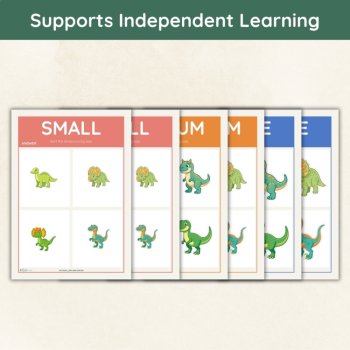 Dinosaur Size Sorting Activity | Small, Medium & Large Sorting Cards, image 4