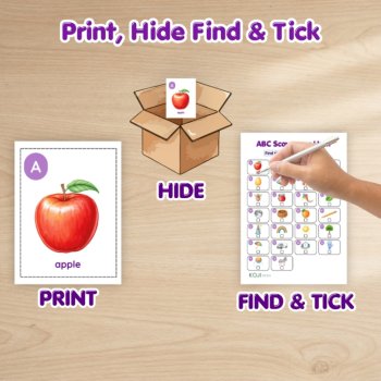 ABC Scavenger Hunt Printable | Alphabet Recognition, Picture Cards & Checklist, image 2