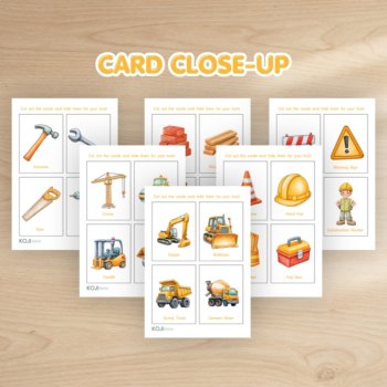 Construction Scavenger Hunt Printable | Vehicles, Tools & Equipment | 24 Cards, image 3