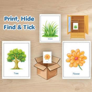 Nature Scavenger Hunt | 24 Picture Cards & Checklist | Outdoor Activity, image 2