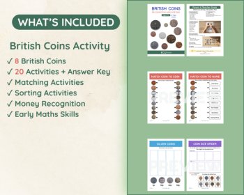 British Coins Recognition & Sorting Activities – UK Money Worksheets, image 2