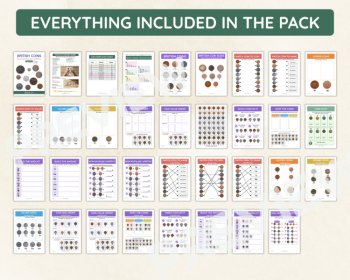 British Coins Recognition & Sorting Activities – UK Money Worksheets, image 4