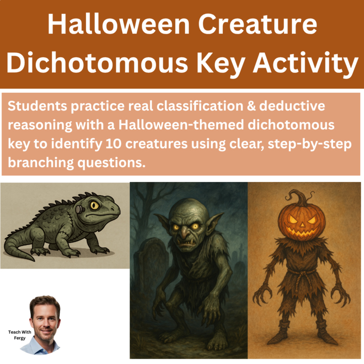 Halloween Creatures Dichotomous Key – A Spooky Classification Challenge