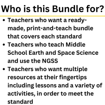 Middle School Earth and Space Science Curriculum | NGSS Aligned ESS1, ESS2, ESS3, image 4