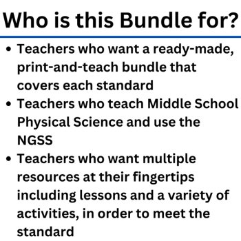 Middle School Physical Science Curriculum | NGSS Aligned | MS-PS1, PS2, PS3, PS4, image 4