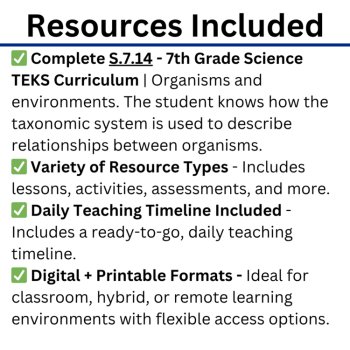 S.7.14 - Taxonomic System & the Relationships Between Organisms | TEKS 7th Grade, image 4