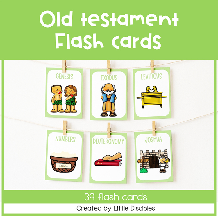 Books of the Bible printable flash cards | Old testament flash cards |