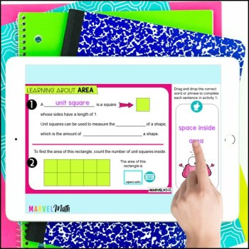 Introduction to Area Interactive Google Slides with Video Lesson, image 4