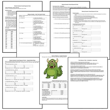 Monster Genetics Challenge – Punnett Squares & Heredity Halloween STEM Lab, image 2