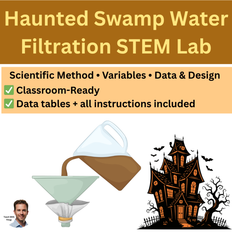 Haunted Swamp STEM Lab Investigation: Halloween Water Filtration Challenge