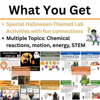 Halloween Science Activities & Investigations | Labs, Stations, STEM, Readings, image 2