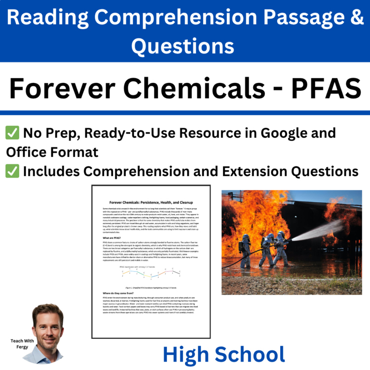 Forever Chemicals - PFAS Reading | High School | Persistence, Health, & Cleanup
