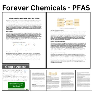 Forever Chemicals - PFAS Reading | High School | Persistence, Health, & Cleanup, image 2
