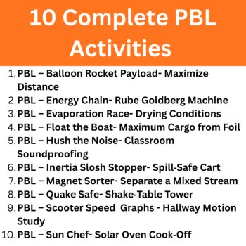 Physical Science Project-Based Learning (PBL) Activities 10 Engaging Activities, image 2