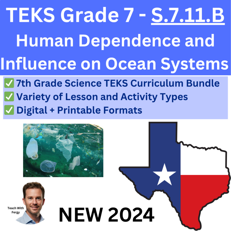 S.7.11.B Human Dependence and Influence on Ocean System | TEKS Science 7th Grade