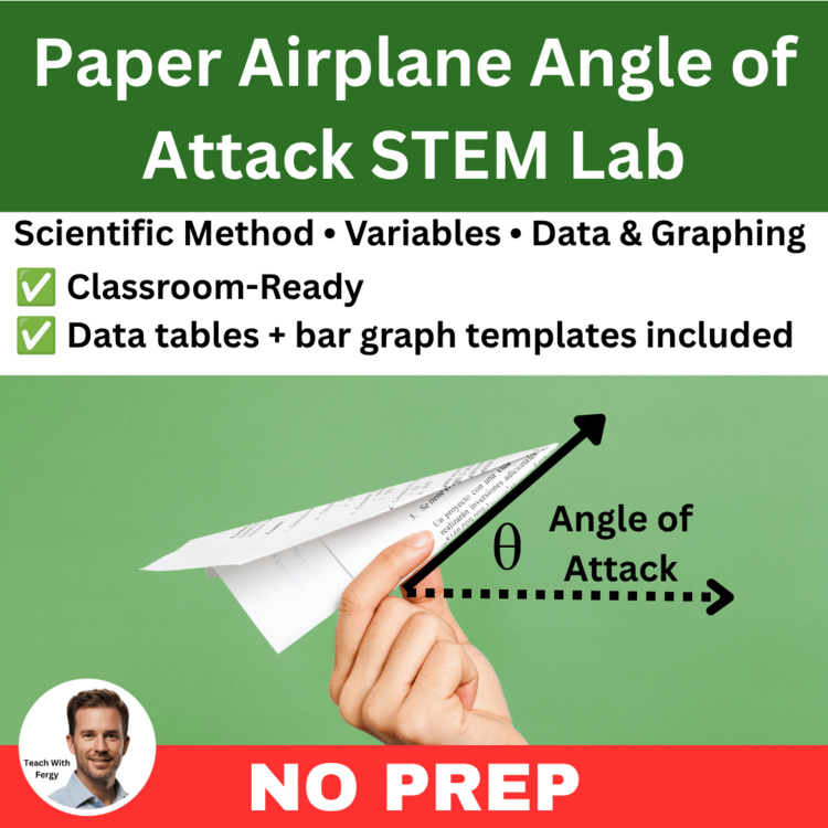 Paper Airplane - Angle of Attack STEM Investigation | Scientific Method | Flight