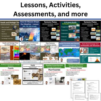 S.7.10 Earth & Space - Plate Tectonics Curriculum Bundle TEKS Science 7th Grad, image 2