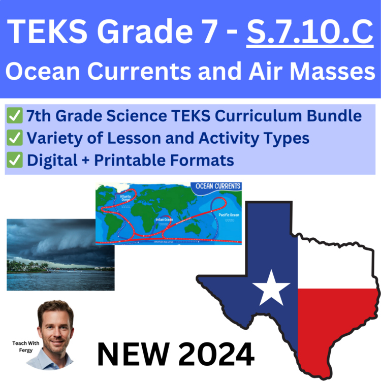 S.7.10.C - Ocean Currents and Air Masses | TEKS Science 7th Grade | Hurricanes