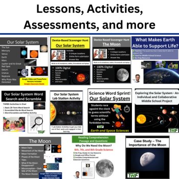 S.7.9 Earth & Space - Our Solar System Curriculum Bundle TEKS Science 7th Grade, image 3