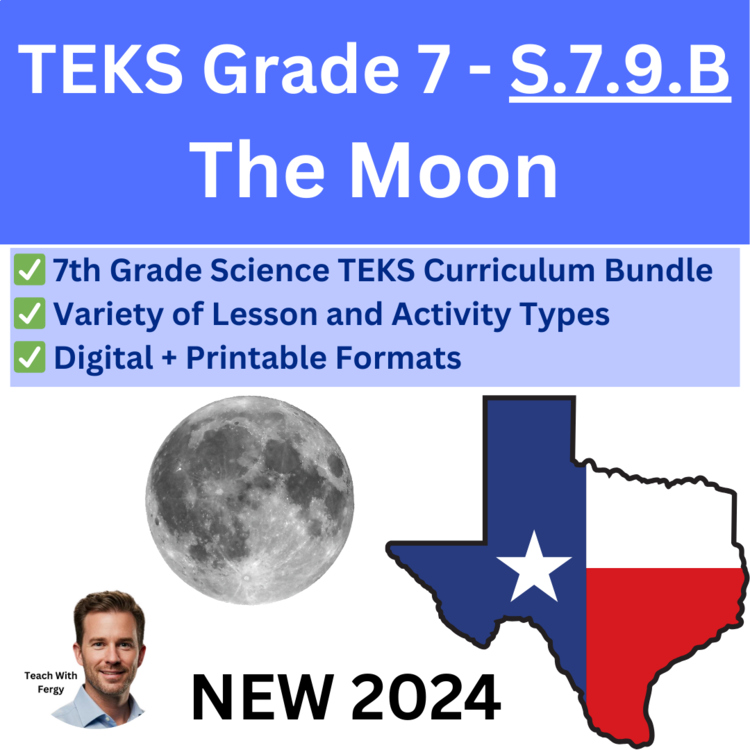 S.7.9.B - The Moon | TEKS Science 7th Grade | Phases of the Moon | STAAR