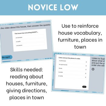 French 1 Digital Escape Room House, Furniture & Directions La Maison de Supermec, image 4