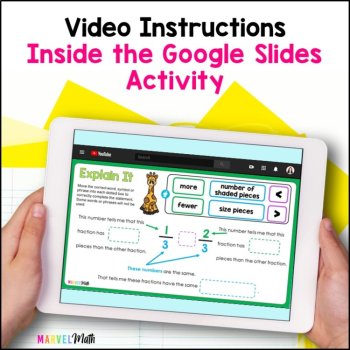 Comparing Fractions with like Denominators - Google Slides - Same Denominator, image 4