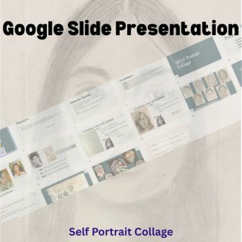 Self Portrait Value Drawing and Collage-Self Expression/Identity/ Art Activity, image 2