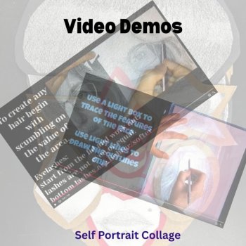 Self Portrait Value Drawing and Collage-Self Expression/Identity/ Art Activity, image 4