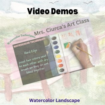 Watercolor Painting Landscape in Value / art activity, image 4