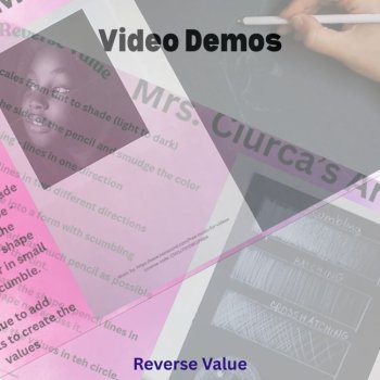 Reverse Value Drawing - Faces in Highlights/Tints / art activity, image 4