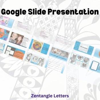 Zentangle Letters - Patterned Font / drawing / art activity, image 2