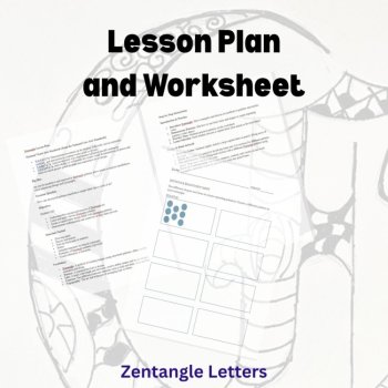 Zentangle Letters - Patterned Font / drawing / art activity, image 4