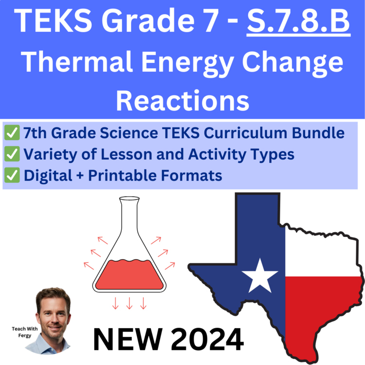S.7.8.B - Thermal Energy Change Reactions | TEKS Science 7th Grade | Equilibrium