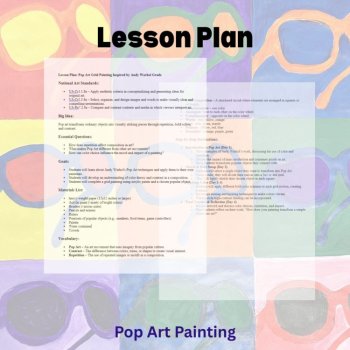 Pop Art Grid Acrylic Painiting / Color Theory / Andy Warhol Inspired, image 3