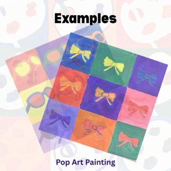 Pop Art Grid Acrylic Painiting / Color Theory / Andy Warhol Inspired, image 4